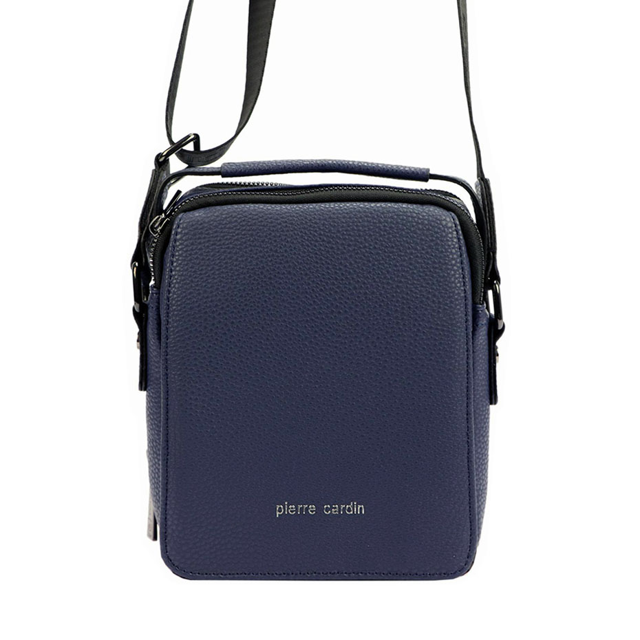 Detail produktu Menšia modrá pánska taška Pierre Cardin